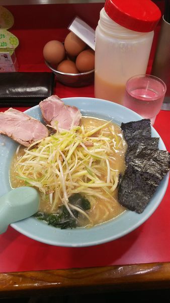 「かいざんラーメン+ネギ丼」@かいざん 西船橋店の写真