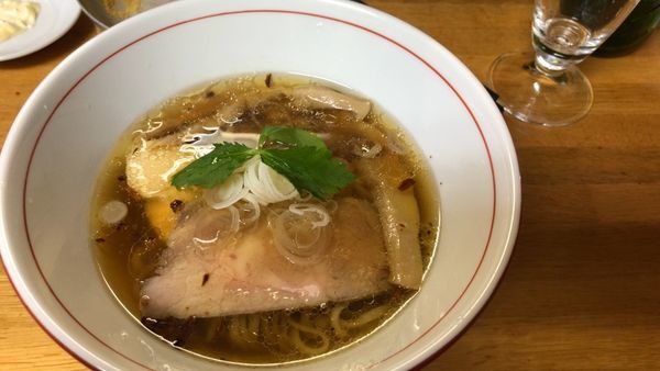 「醤油＋玉子＋からあげ＋ハートランドビール」@讃岐ロックの写真