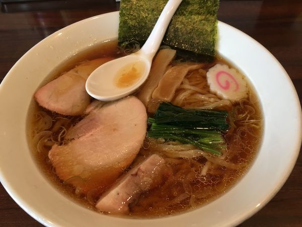 「手打ち中華そば」@白河手打中華 賀乃屋の写真