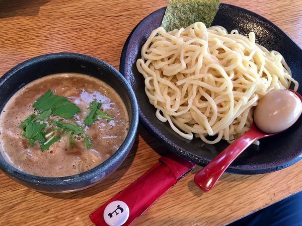 「味玉つけ麺（大盛）」@つけ麺 雀 天満橋店の写真