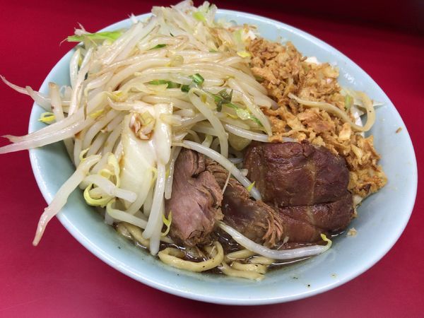 「小ラーメン　ねぎ汁なし」@ラーメン二郎 中山駅前店の写真