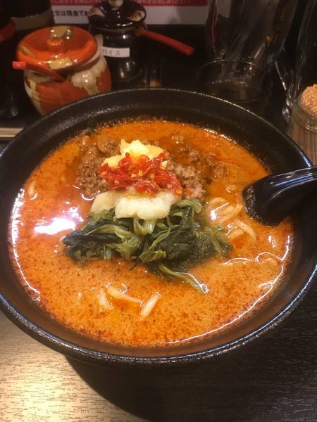 「地獄の坦々麺10辛」@地獄の担担麺 天竜 トツカーナモール店の写真