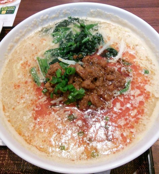 「担々麺セット　１１３２円」@デニーズ 妙蓮寺店の写真