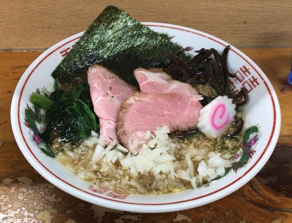 「場末肉カス中華そば(限定)750円」@口樂の写真