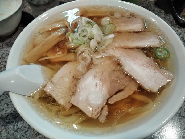 「チャーシュー麺+餃子+半ライス」@佐野青竹手打ちラーメン 大和の写真