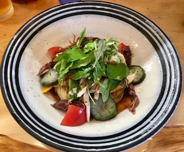 「彩り黒酢冷やし中華【GW限定】」@麺屋BISQの写真