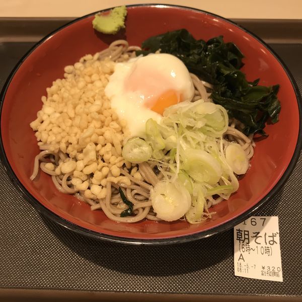 「朝そば（￥320）」@名代 富士そば 田町店の写真