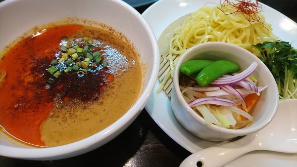 「阿吽特製つけ麺（春限定、９５０円）」@四川担担麺 阿吽 湯島店の写真