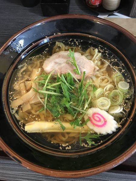 「しょうゆらーめん-大盛り（¥700）」@麺匠えにしの写真