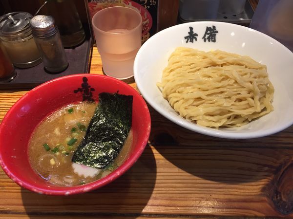 「豚鶏つけめん」@赤備の写真