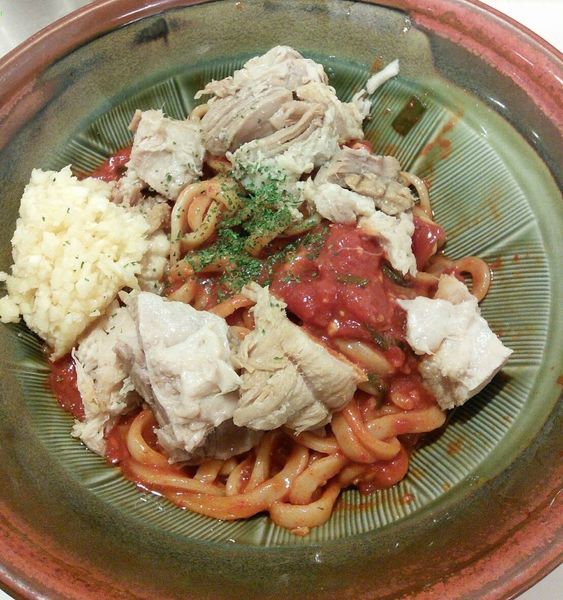 「【限定】F系冷やしアラビアータ　９５０円」@ハイパーファットンの写真