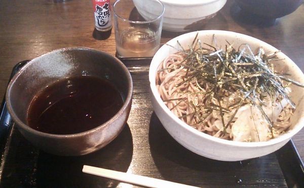 「ざるそば680円+大盛り(無料)」@つけそば周庵の写真