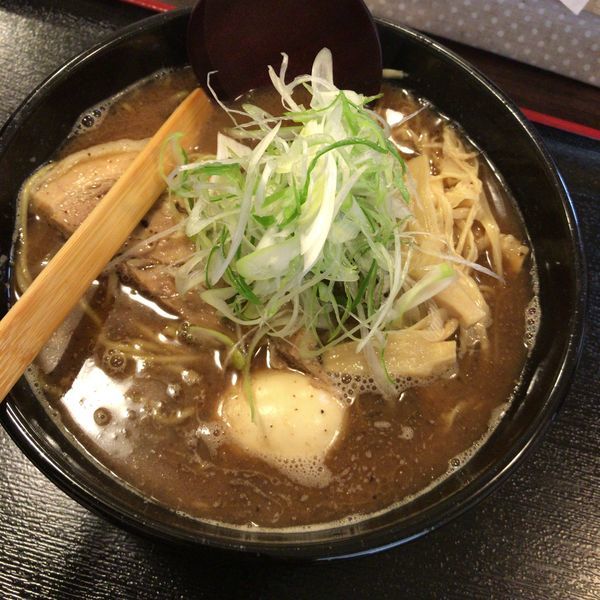 「こがしニンニクと豚骨ラーメン750円」@麺家 ぶっきら坊の写真