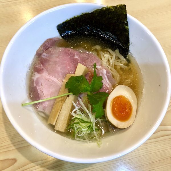 「【限定】かます煮干しの中華そば (ピロ麺ver) ￥800」@寿製麺よしかわ 坂戸店の写真