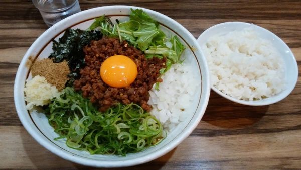 「カレー台湾まぜそば+小ライス」@麺屋 はるか 秋葉原店の写真