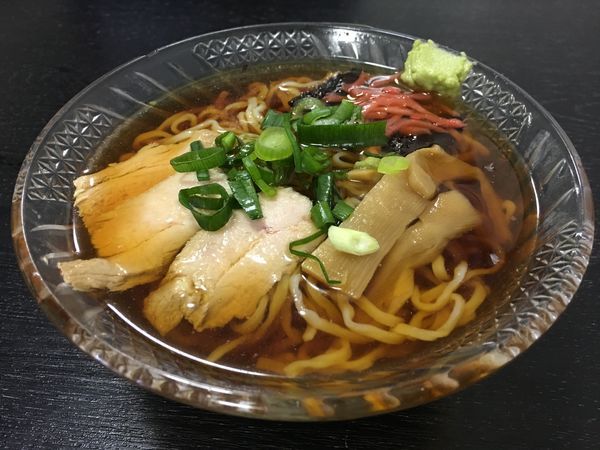 「ラーメン+冷やしラーメン（いずれも醤油ベース）」@森下そば店の写真