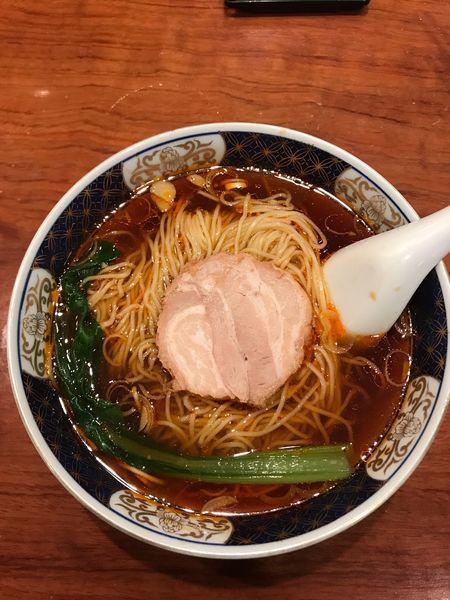 「酸紅麺 (さんほんめん) 800円」@支那麺屋 日比谷よかろうの写真