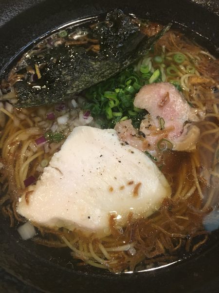 「昔ながらの中華そば¥720+〆のわさび飯¥50」@福島壱麺の写真