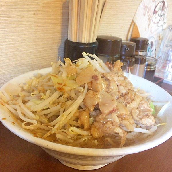 「ニンニク野菜ラーメン」@濃厚つけめん みやこ家 黒磯店の写真