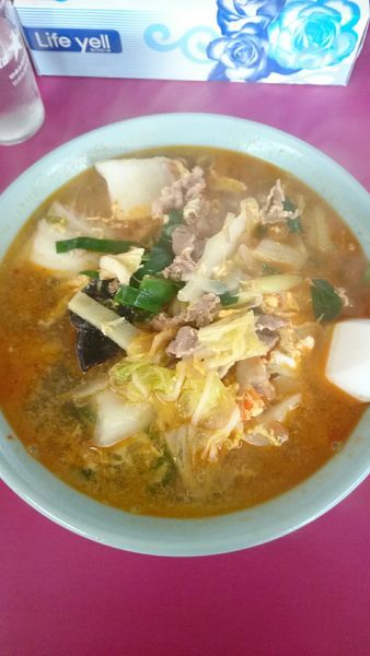 「カルビラーメン   ６５０円」@食事処 大将の写真