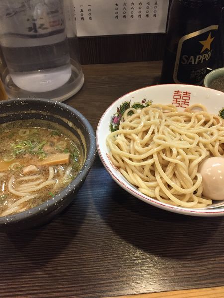 「つけ麺 味玉 炒飯」@麺や京水の写真
