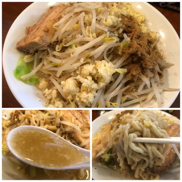 「【裏メニュー】メガソルト 770円 ヤサイニンニク魚粉」@メガガンジャの写真