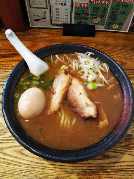 「特製濃厚魚介ラーメン(太麺)」@中華蕎麦 つけ麺 一の写真