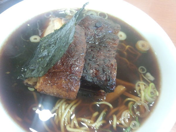 「中華そば 830円 おにぎり 180円」@名代中華そば 常滑チャーシューの写真