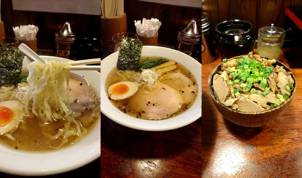 「『しおラーメン(並)+チャーシューめし(￥700+300)』」@麺屋 双喜の写真