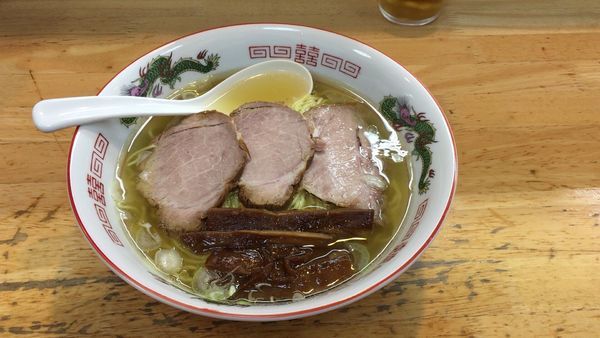 「中華そば(大)＋のせもの(チャーシュー)」@中華そば さとうの写真