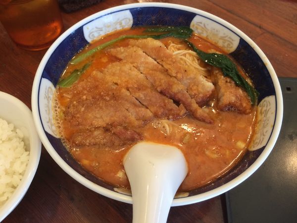 「排骨坦々麺」@支那麺 はしご 入船店の写真