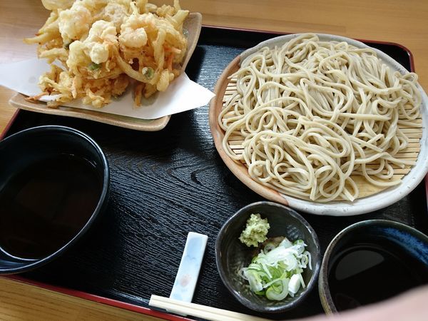 「かき揚げ天そば950円」@そば舎の写真