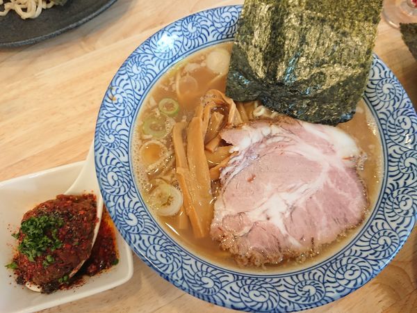 「中華そば＋カレー玉（春限定）」@中華そば専門 とんちぼの写真