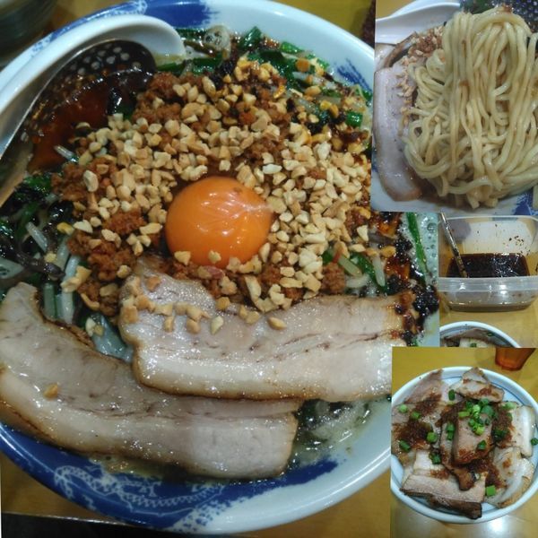 「【限定】スタミナラーメン大盛り＋炙りチャーシュー丼」@麺屋 扇 SENの写真