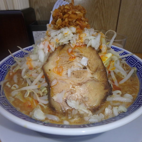 「ふじそば担々麺 (820円) 中盛」@勝神角ふじの写真