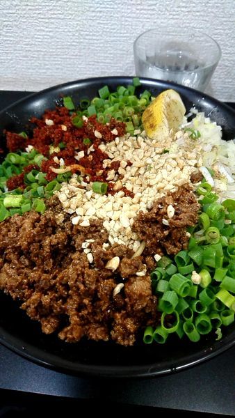 「新担々麺（汁無し）850円大盛150円」@自家製麺SHINの写真