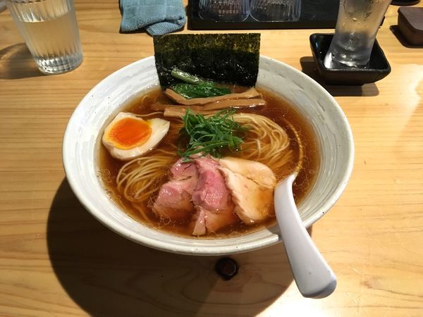「本醸造霧の塔 ＋ らぁ麺（醤油）」@麺屋 さくら井の写真