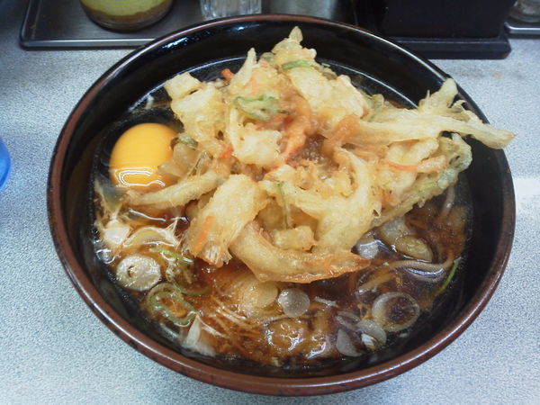 「天玉そば 460円」@そばうどん 松本の写真