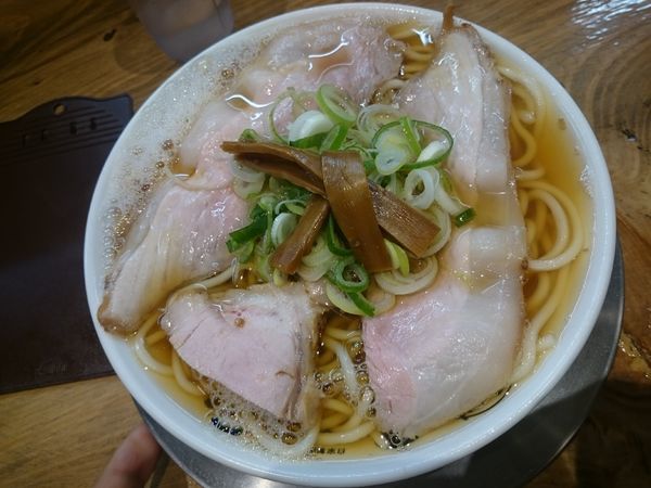「やきぼし（あっさり）中　550円」@中華そば ひらこ屋 㐂ぼしの写真