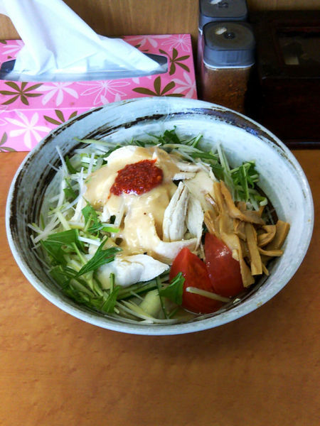 「冷やし棒棒鶏そば￥８５０」@麺屋ひさご なり助の写真