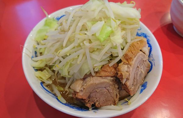 「ラーメン+１豚増し(800円)」@ドン-キタモトの写真