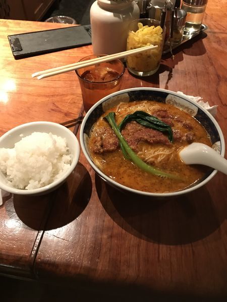 「排骨坦々麺」@支那麺 はしご 銀座本店の写真
