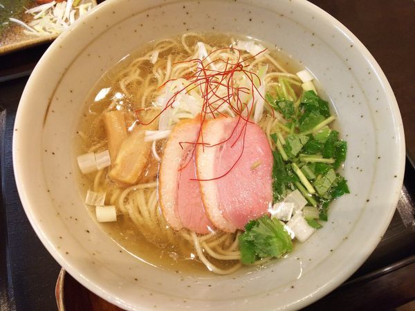 「鴨出汁・白　780円」@麺屋 葵の写真