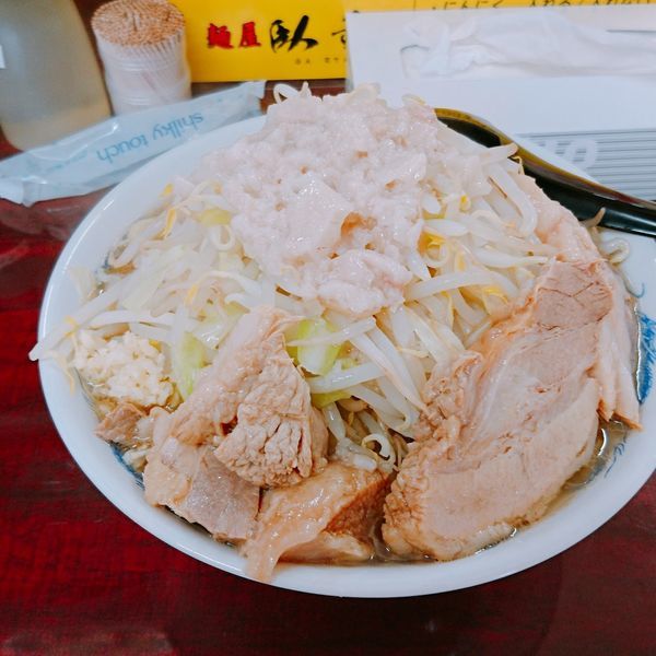「ラーメン 中 脂 ニンニク少し」@麺屋 臥竜の写真