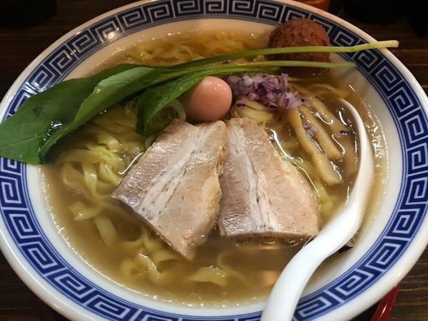 「海老だし藻塩そば 大盛  850円」@だし廊 -DASHIRO-の写真