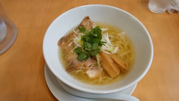 「豚塩＋鶏皮丼＋餃子」@麺蔵 あつおの写真