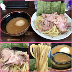 囲つけめん（黒）¥650+全部乗せ¥200