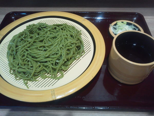 「茶そば 450円」@狭山そば 所沢店の写真