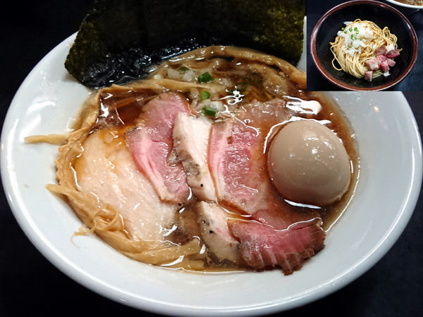 「特製そば＋和え玉(醤油)」@麺処 晴の写真