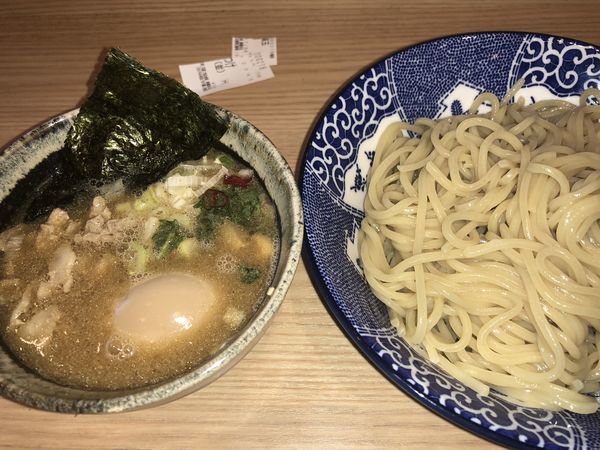 「つけ・並+味玉（750+100円）」@孫作の写真